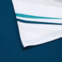 Women's Urbanfield Sports Speed Strike Short Sleeve T-Shirt - White/Deep Ocean Teal