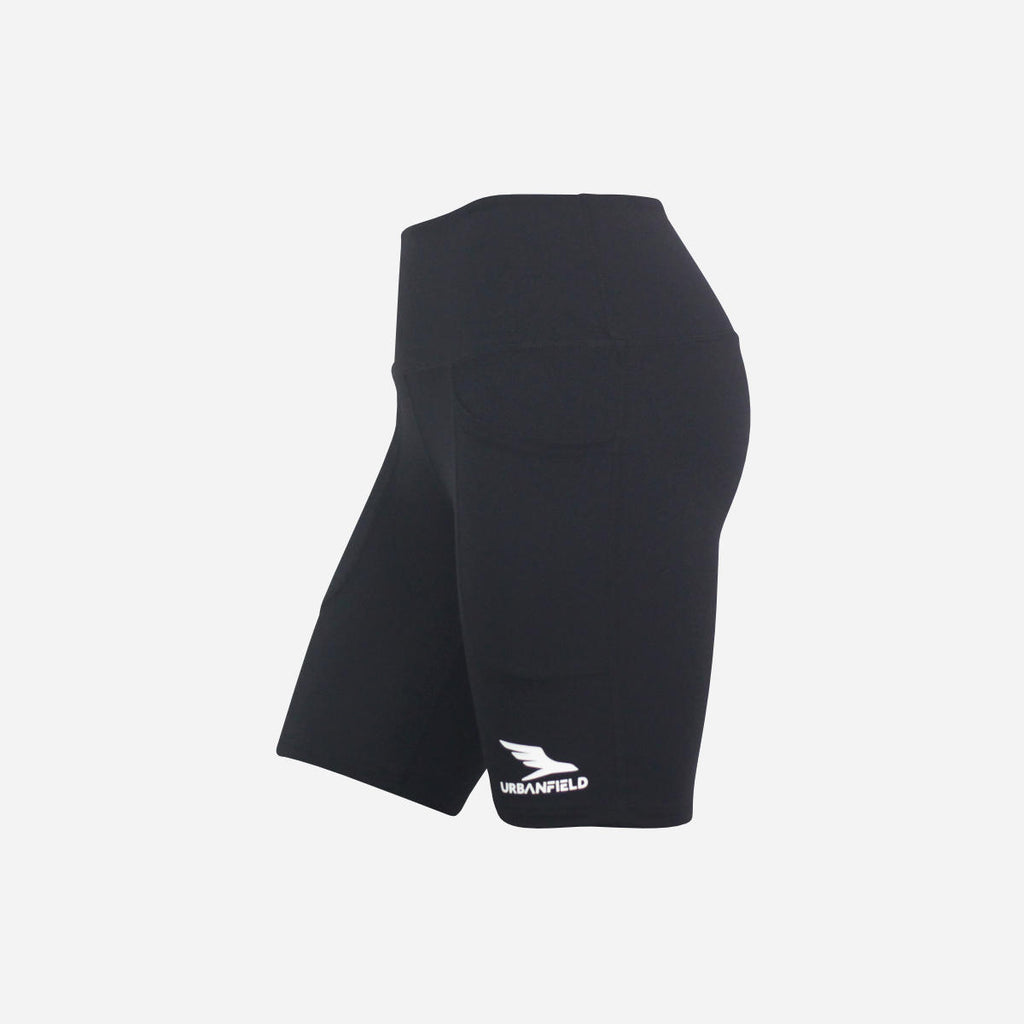 Women's Active Training High-Waist Short Leggings - Black