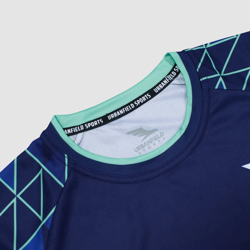 Women's Urbanfield Sports Tri-I Short Sleeve T-Shirt - Navy Blue