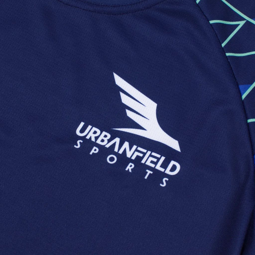 Women's Urbanfield Sports Tri-I Short Sleeve T-Shirt - Navy Blue