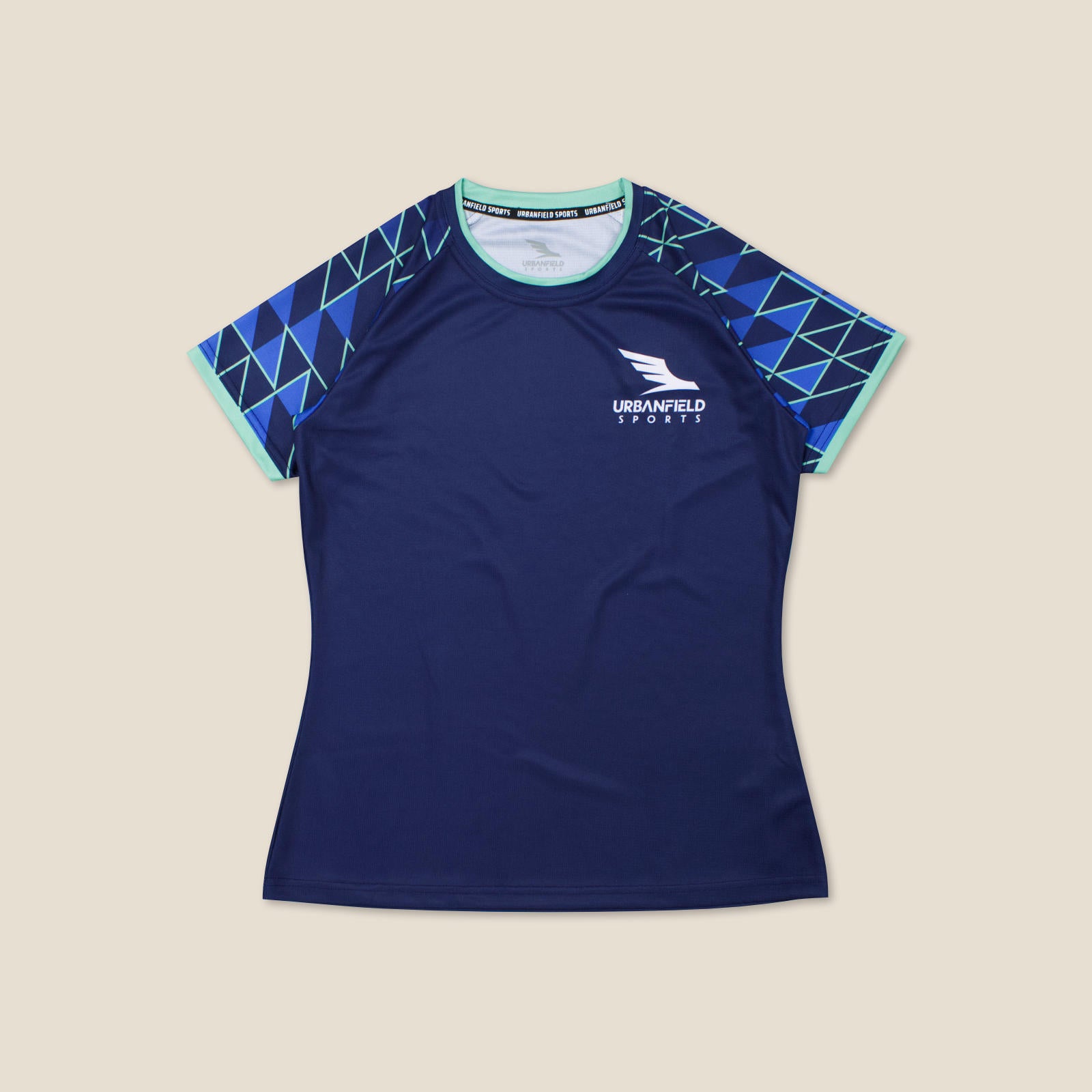 Women's Urbanfield Sports Tri-I Short Sleeve T-Shirt - Navy Blue