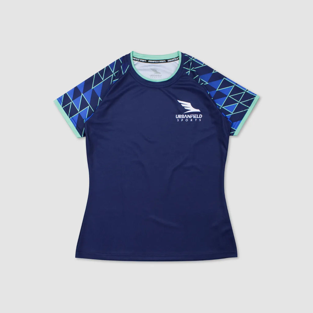 Women's Urbanfield Sports Tri-I Short Sleeve T-Shirt - Navy Blue