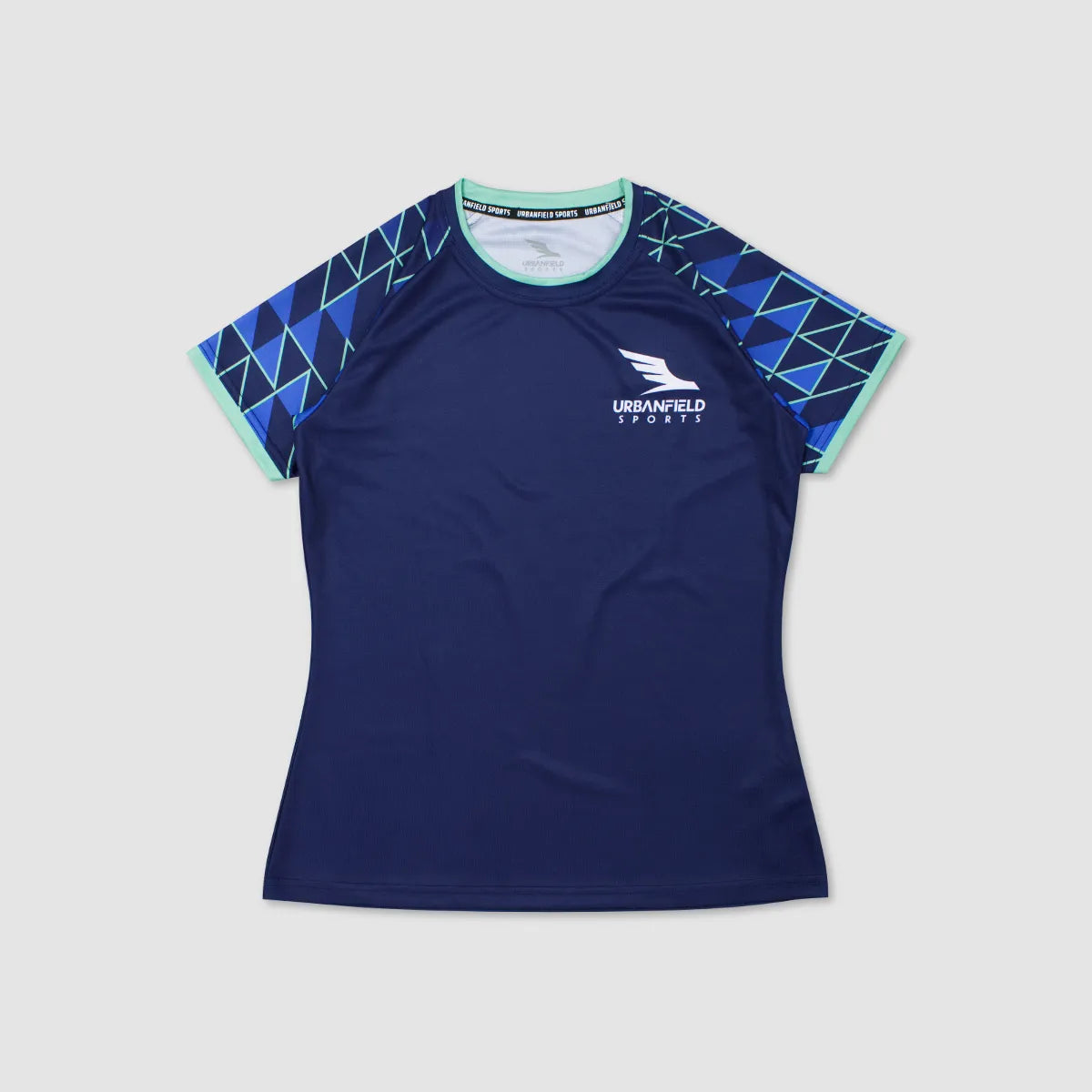 Women's Urbanfield Sports Tri-I Short Sleeve T-Shirt - Navy Blue