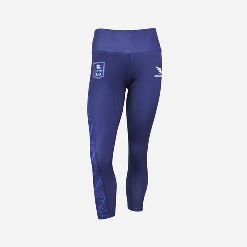 Women's York RI Centenary 3/4 Leggings - Navy Blue/Cyan/White