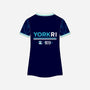 Women's York RI Centenary Polo Shirt - Navy Blue/Cyan/Mint Green/White