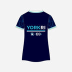 Women's York RI Centenary Polo Shirt - Navy Blue/Cyan/Mint Green/White