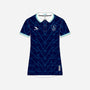 Women's York RI Centenary Polo Shirt - Navy Blue/Cyan/Mint Green/White