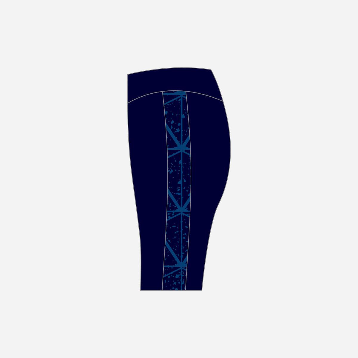 Women's York RI Centenary Short Leggings - Navy Blue/Cyan/Mint Green/White