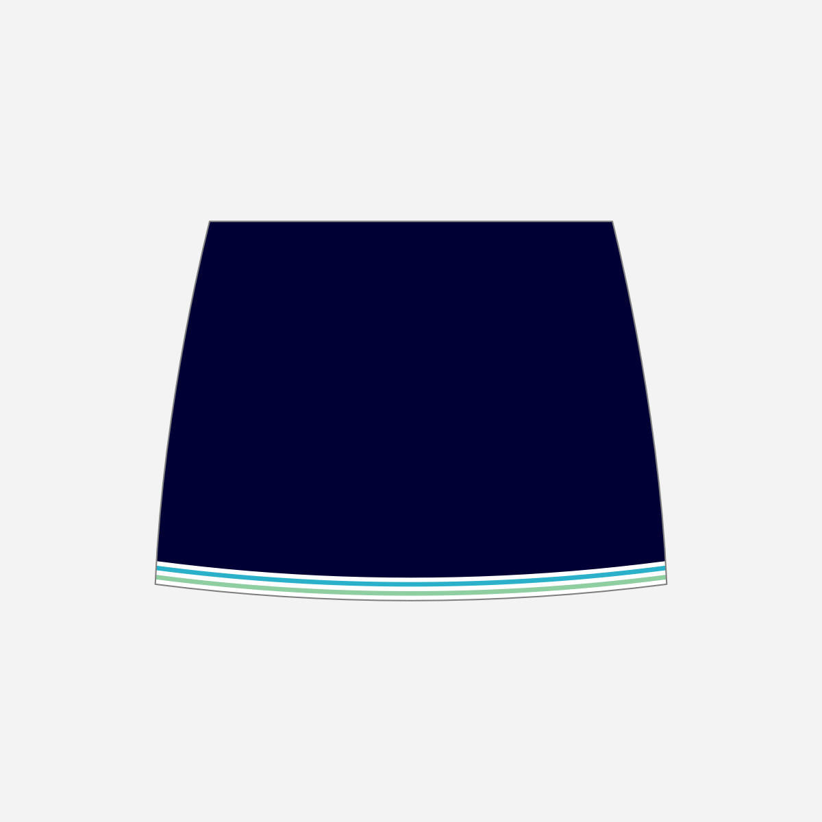 Women's York RI Centenary Skort - Navy Blue/Cyan/Mint Green/White