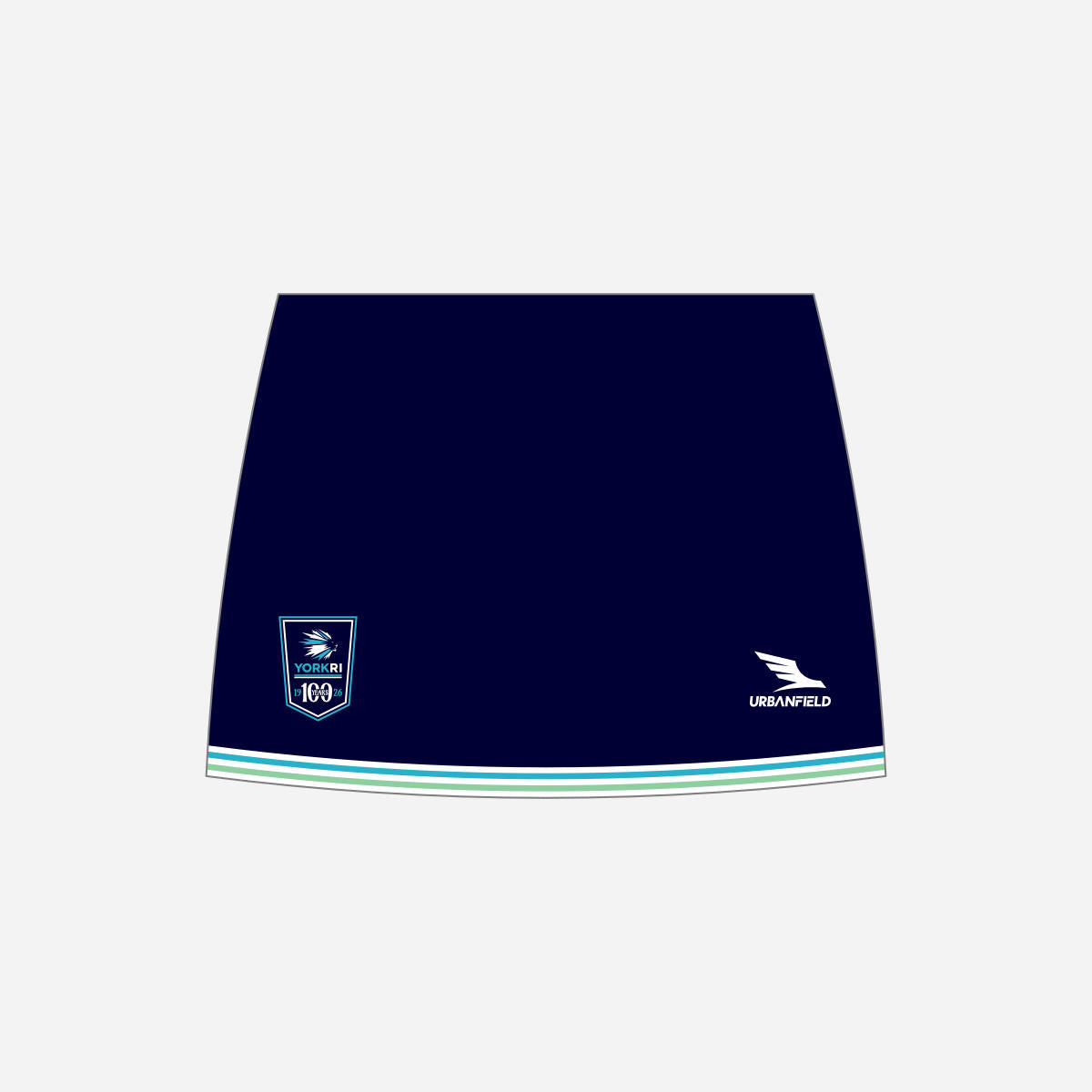 Women's York RI Centenary Skort - Navy Blue/Cyan/Mint Green/White