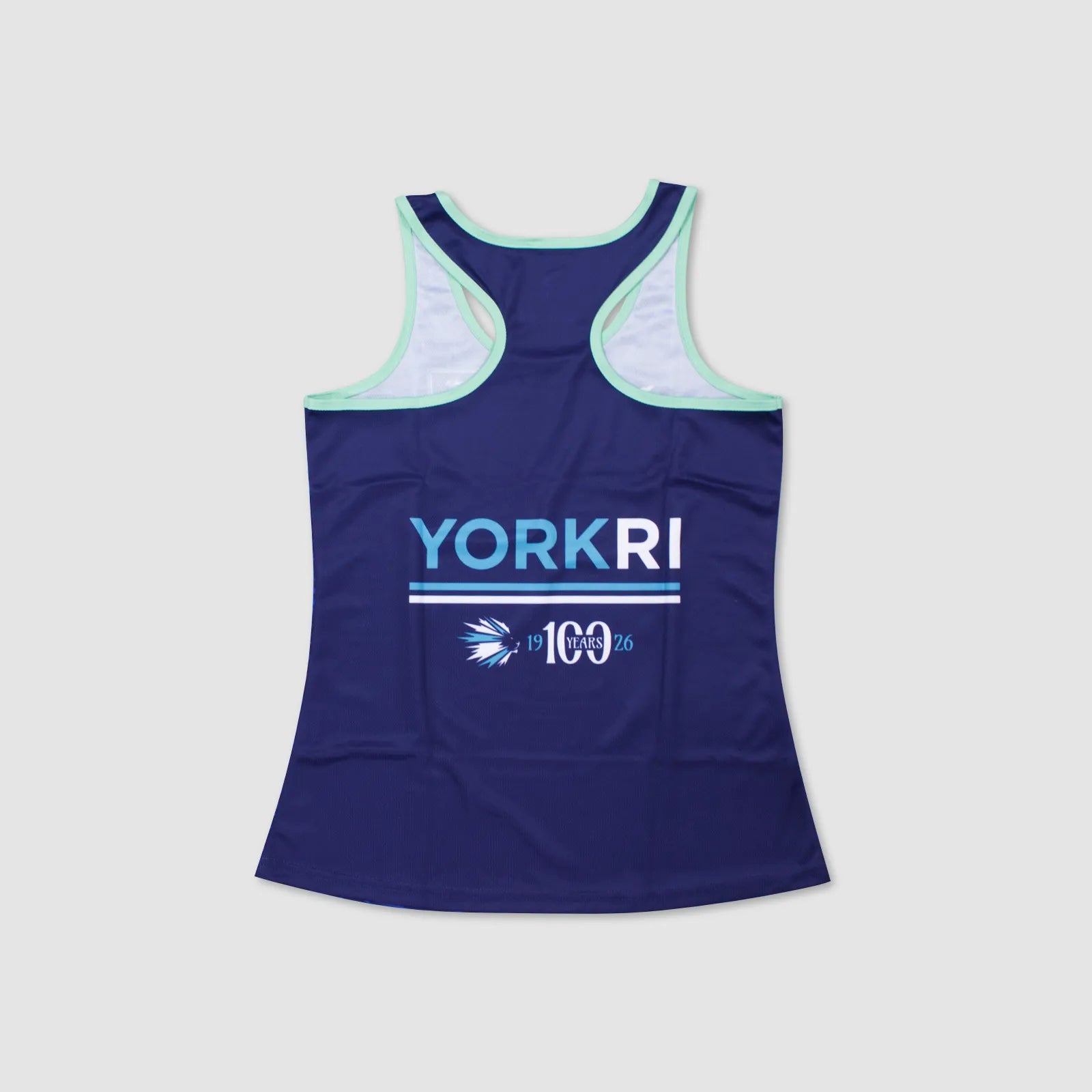 Women's York RI Centenary Tank Top - Navy Blue/Cyan/Mint Green/White