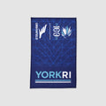 York RI Centenary Hand Towel - Navy Blue/Cyan/White