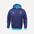 York RI Centenary Hoodie - Navy Blue/Cyan/White